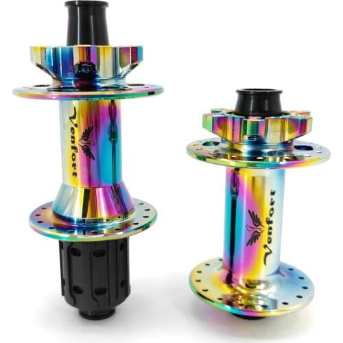 Rainbow Hub MTB Hub 32 Holes Bike Bicycle Hub Aluminum Alloy Cube Mountain Bike Hub Bicycle Wheel 8-12V VENFORT M350 DT swiss