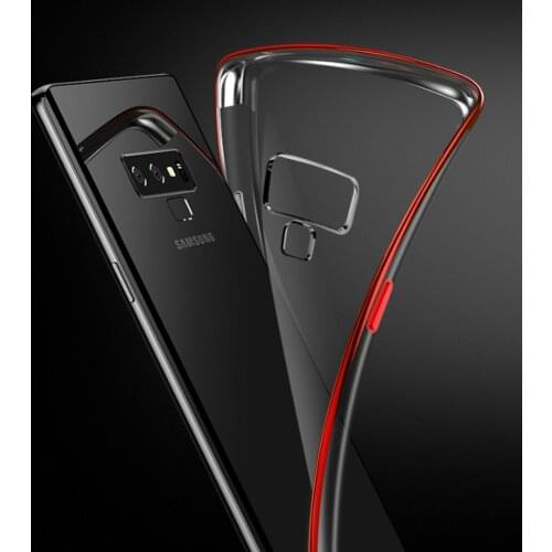 Luxury Plating Clear Phone Case For Samsung J4 J6 Plus S6 S7 S10 S9 J7 Soft TPU Silicone Transparent Shockproof Protective Cover