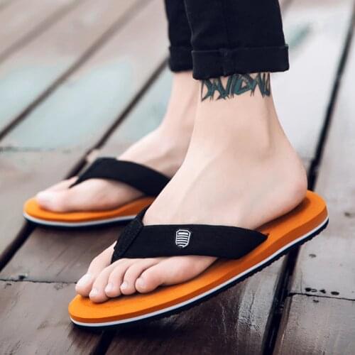 XMISTUO Brand Big Size Boy Shoes Cool Men Flip Flops For EVA Loose-Fitting Beach Slippers Rubber Outdoor Men Sandals