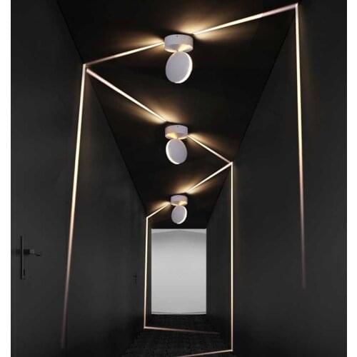 Window Sill Light Colorful Remote Corridor Light 360 Degree Ray Door Frame Line Wall Lamps for Hotel Aisle Bar Family Decoration