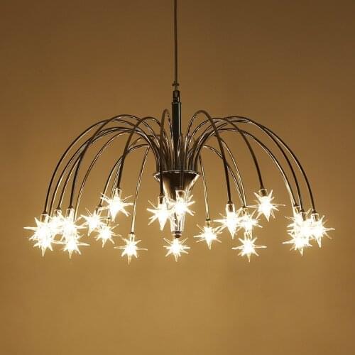 LED Starry Pendant Light Modern Star Pendant Lamp Art Restaurant Hotel Children Room Suspension Home Lighting PA0375