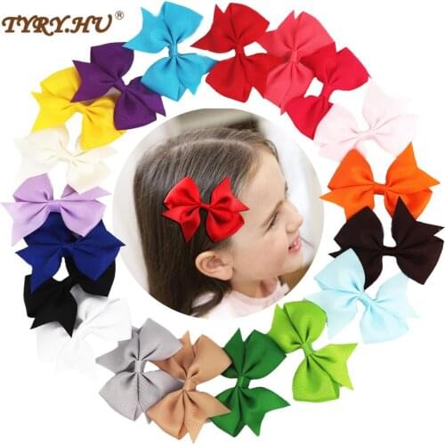 TYRY.HU Headware in Baby Girls' Hair Accessories 20 pcs Baby Bows Girl Hair Clips Colorful Ribbon Hairpins Baby Hair Accessories