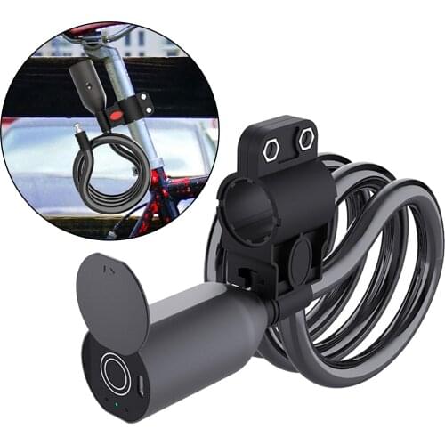Fingerprint Bike Lock Bluetooth Connection Anti-Theft Keyless Bicycle Lock
