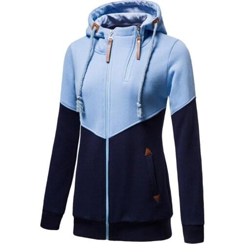 2021 Spring Autumn Hoodied Sweatshirt Ladies Casual Patchwork Slim Womens Jackets Plus Velvet Warm Long Style Buttocks Hoodies