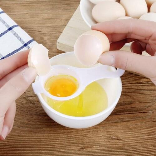 1Pcs Plastic White Yolk Egg Separator Divider Kitchen Accessories Cooking Baking Tool Sifting Gadget Filter Holder Kitchen Tools