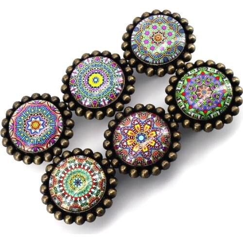 1x Retro Style Nursery Colorful Knobs Cabinet Dresser Cupboard Pull Handle Vintage Kids Drawer Pulls - Glass Knobs