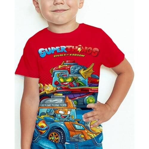 2020 Summer Boys 3D TShirt Super Zings Kids T Shirt Streetwear Short Sleeve Casual T-Shirt Superzings Children Cartoon Tee Tops