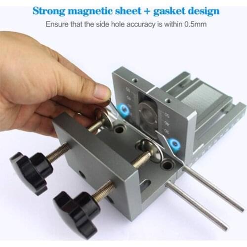 3 In 1 Dowelling Jig 6/8/10/15 Mmmm Wood Drilling Guide Locator Adjustable Dowel Jig Kit For DIY Woodworking Tool