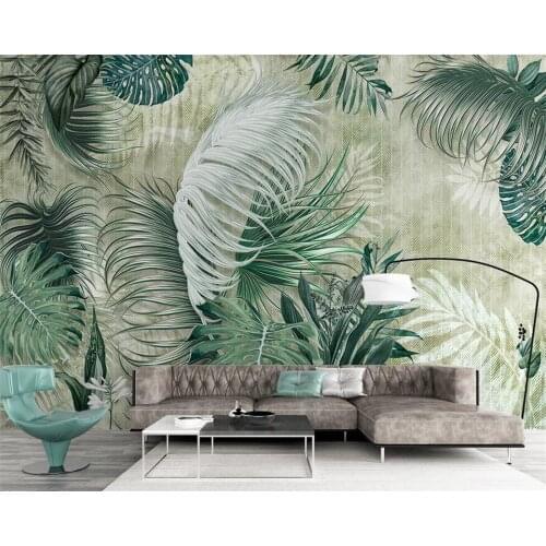 Beibehang Custom 3D Mural wallpaper Tropical plant banana leaf 3d Living Room Bedroom background wall papers home decor tapety