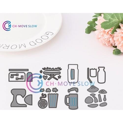 CH Cute bottles and items Metal cutting dies stencils Greeting Card Decoration DIY Scrapbooking Scrapbook Paper Photo Album