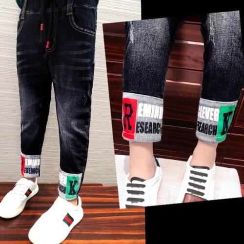 Kids Pants Girls Toddler Boys Jeans Thick Children Jeans for Boys Jeans Kids Boy Casual Denim Pants Toddler Kids Clothing 5-14Y