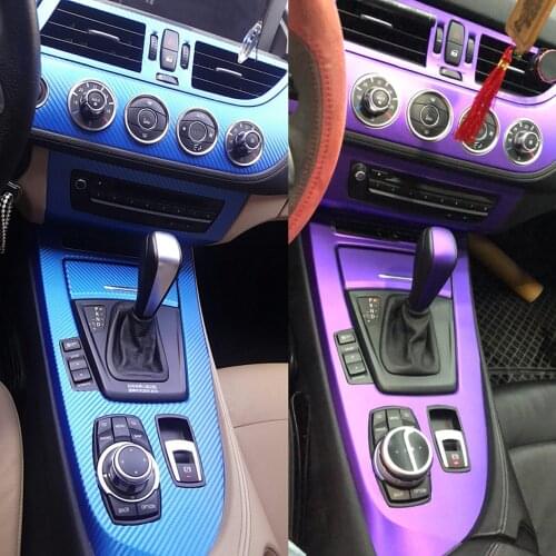 For BMW Z4 E89 2009-2016 Interior Central Control Panel Door Handle 3D/5D Carbon Fiber Stickers Decals Car styling Accessorie