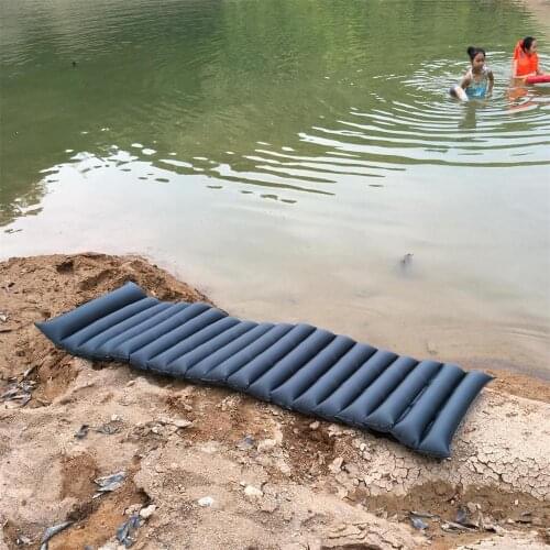 Double chamber double safety design of floating bed swimming inflatable mattress pad outdoor camping mattress in high quality