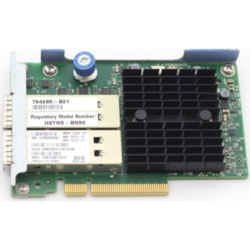 Dual port 10 Gigabit fiber optic network card for HP GEN G8 G9 40GB 544+ FLR QSFP 764285-B21