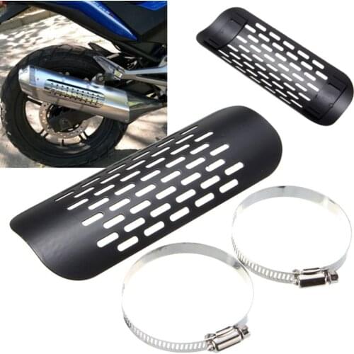 Motorcycle Exhaust Muffler Pipe Heat Shield Cover For Chopper Cruiser