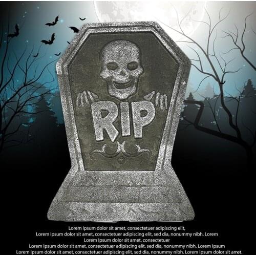 Halloween Bubble Tombstone Decoration Gloomy Horror Atmosphere Decorations Cemetery Tombstone Dress Up Wholesale