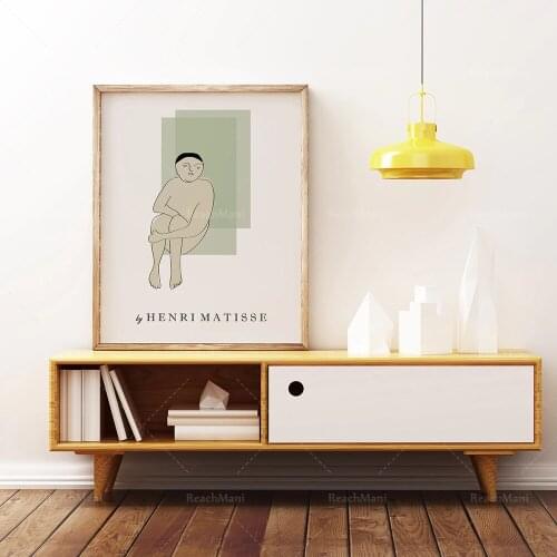 Matisse Art Exhibition poster, character sketch prints, music, art from the Bohemian gallery