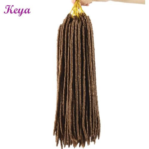 Faux Locs Crochet Braids 14 Inch Soft Natural Synthetic Hair Extension 20 Stands/Pack 60G Light Faux Locs Crochet Braiding Hair