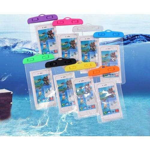 Summer luminous swimming beach dry bag mobile phone case waterproof bag protective cover camping ski stand mobile phone 3.5-5.5