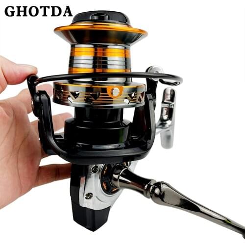 9000- 12000 Metal Spool Spinning Fishing Reel 13BB Saltwater Carp Fishing Reel Speed Ratio 4.0:1 For Ocean Fishing