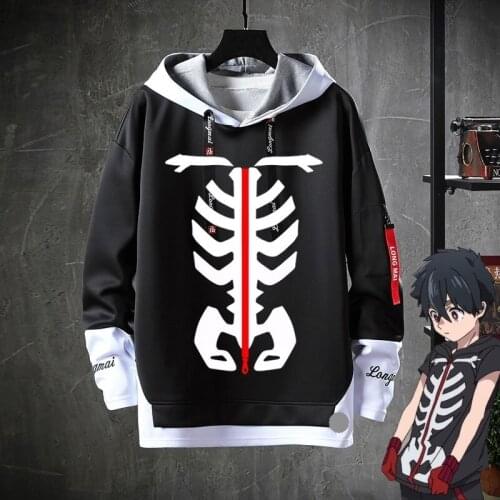 Kemono Jihen HOT Anime Print Fake Two Hooded Unisex Kusaka Kabane Cosplay Hoodies Men Women Spring Autumn Pullover Tops Student