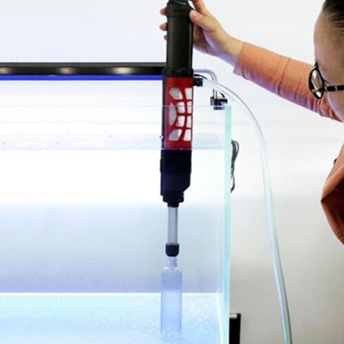 Water Changer Pump USB Charging Strong Suction Plastic Automatic Sand Washer Filter for Aquarium