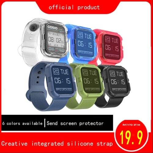 Newest Sport Solicone Watch Band case for apple watch 5 4 3 2 1 watchband iwatch 38mm 42mm 40mm 44mm wrist band straps