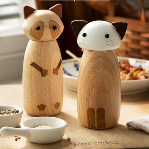 Grinding Bottle Kitchen Pepper And Sea Salt Grinding Bottle Wood Seasoning Jar
