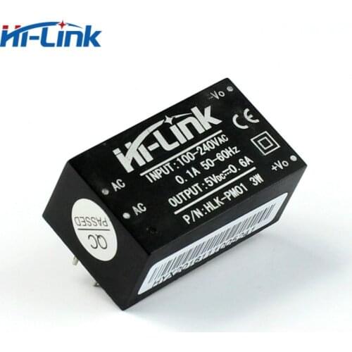 Free shipping hot sale AC 90-265V to DC 5V 3W power supply module switching isolated smart home AC DC transformer HLK-PM01