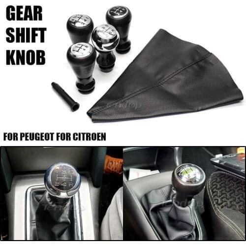 1Pcs Car Shifter Knob Stick For CITROEN C1 C3 C4 PEUGEOT 106 107 205 206 207 306 307 308 309 405 406 407 508 605 607 806 807