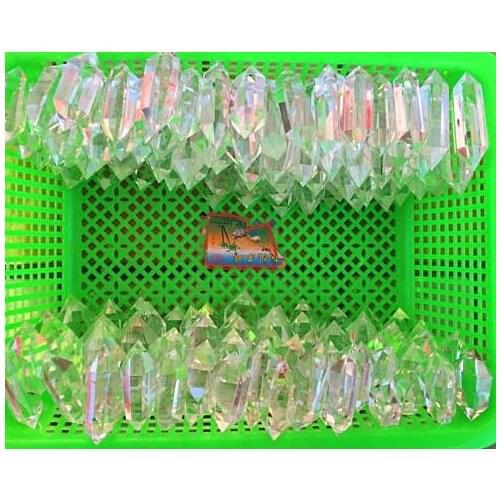 2.2lb Natural White Quartz Crystal Double-End Terminated Wand Point Healing