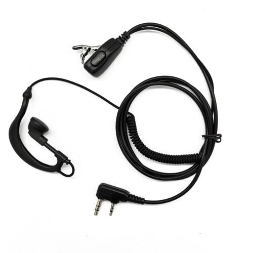 Spy communication surviellance earpiece two way radio baofeng uhf 2 pin earphones ptt talkie headset with mic cheapest price