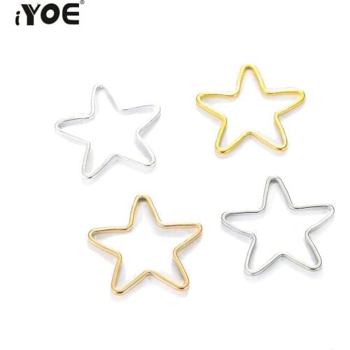 20pcs/Lot 20mm Star Bezel Frame Earring Pendant Presses Resin Frame Mold For Jewelry Finding Making Supplies