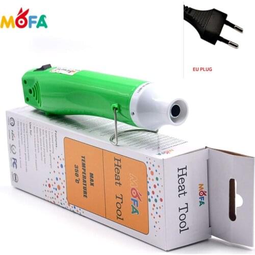 220V Mini Handheld Hot Air Gun 300W,green Portable Heat Gun for DIY Craft Embossing Heat Gu