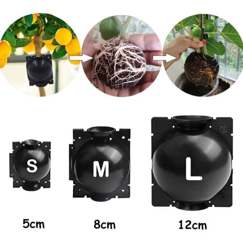 For Garden 6Pcs Plant Grafting Rooting Balls Reusable Root Growing Ball High Pressure Air Layering Propagation Box Nursery Pots