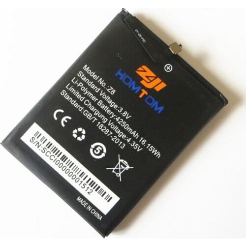 B-TAIHENG New 3.8V 4250mAh for HOMTOM zoji Z8 Phone battery High quality