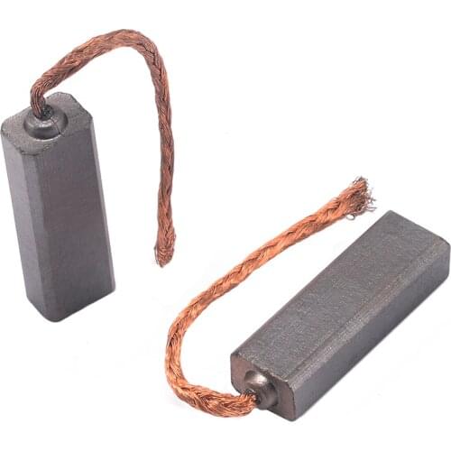 10Pcs/Set Mini Conductive Carbon Brush Wire 4.5X6.5X20mm For Automotive Generator Generic Electric Motor Brushes Hand Tool