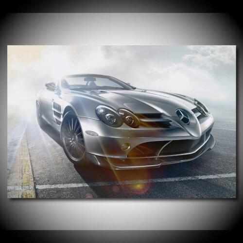 Canvas Paintings Supercar Mercedess-Benz SLR McLaren Roadster Posters Modern Wall Art Picture Prints for Living Room Decor