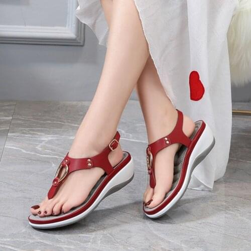 Summer Women Shoes Flip Flops Ladies Beach Sandals Plus Size Women Sandals Flat Women Open Toe Comfy Sandals Women Shoes