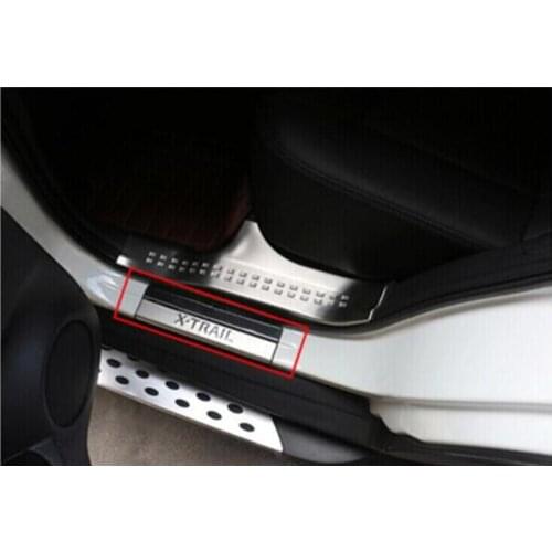 Stainless Steel Door Sill Scuff Plate 2014 2015 for Nissan X-Trail T32 Welcome Pedal Trim Car Styling Accessories