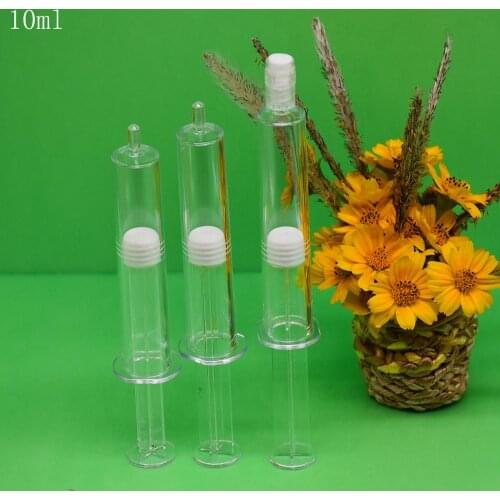 PROMOTION!!!5PCSX10ml FREE SHIPPING,HYALURONIC ACID PACKAGE,HOT SALE KOREA BEAUTY SALON USE EMPTY SYRINGE SHAPE ,EYE CREAM TUBE