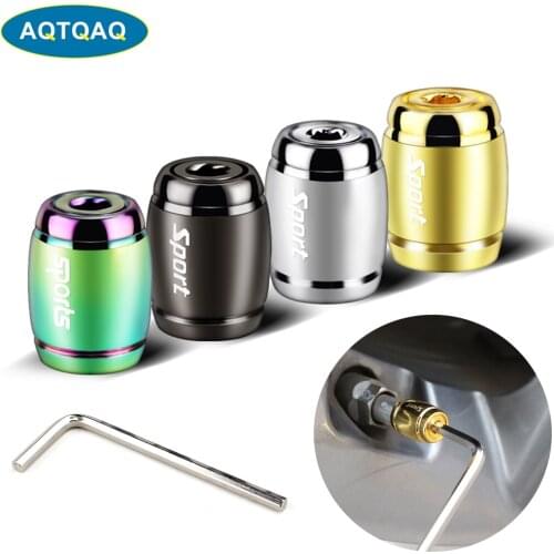 Zinc Alloy Anti-theft Sport Car Tire Valve Caps Wheel Tires Tire Stem Air Cap Airtight Covers for Car Styling