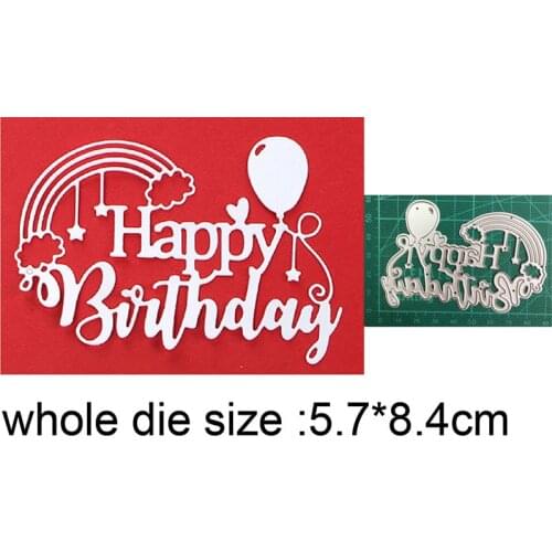 Craft dies metal cutting dies cut die mold Happy Birthday decoration Scrapbook paper craft knife mould blade punch stencils dies