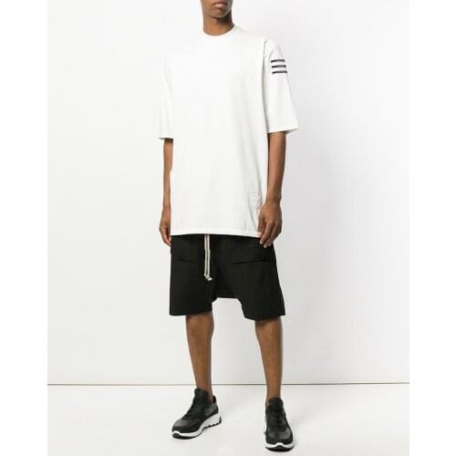 New 2020 Summer Casual Shorts Men Tooling Multi-pocket Shorts Loose Spliced Knee Length Cool Shorts Tide Singer Costumes