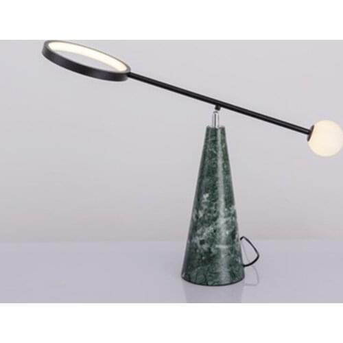 Nordic LED Iron Art Table Lights Lighting Postmodern Indoor Cafe Living Room Lamp Restaurant Bedroom Bedside Decor Light Fixture