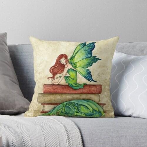 Bedtime Stories Throw Pillow Cushion Cover Polyester throw pillows case on sofa home living room car seat decor 45x45cm