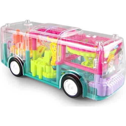 Universal Electric Lighting Bus Car Kids LED Flashing Music Singing Sound Vehicle Children Gift Early Education Toys