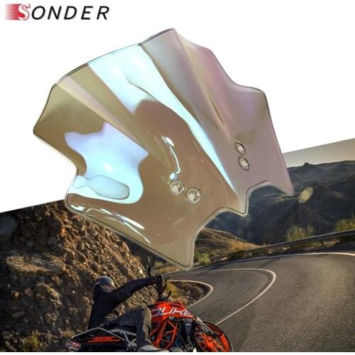 Motorcycles Windshield WindScreen Double Bubble For KTM DUKE 390 200 125 DUKE390 DUKE200 DUKE125 2012-2016 2015 2014 2013