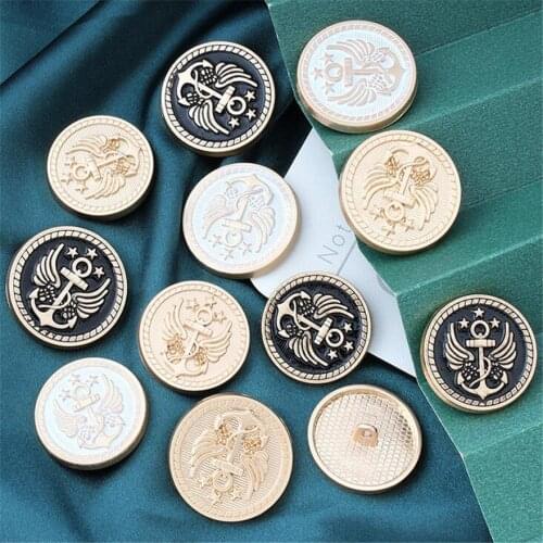 15/18/20/23/25 MM Golden Color Sewing Metal Manualidades Buttons Diy Accessories Alloy Button for Clothing Decorative Buttons