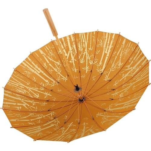 Chinese Style Long Handle Umbrella 16-Bone Retro Literary Antique Double Umbrella Straight Handle Couple Umbrella unbrella